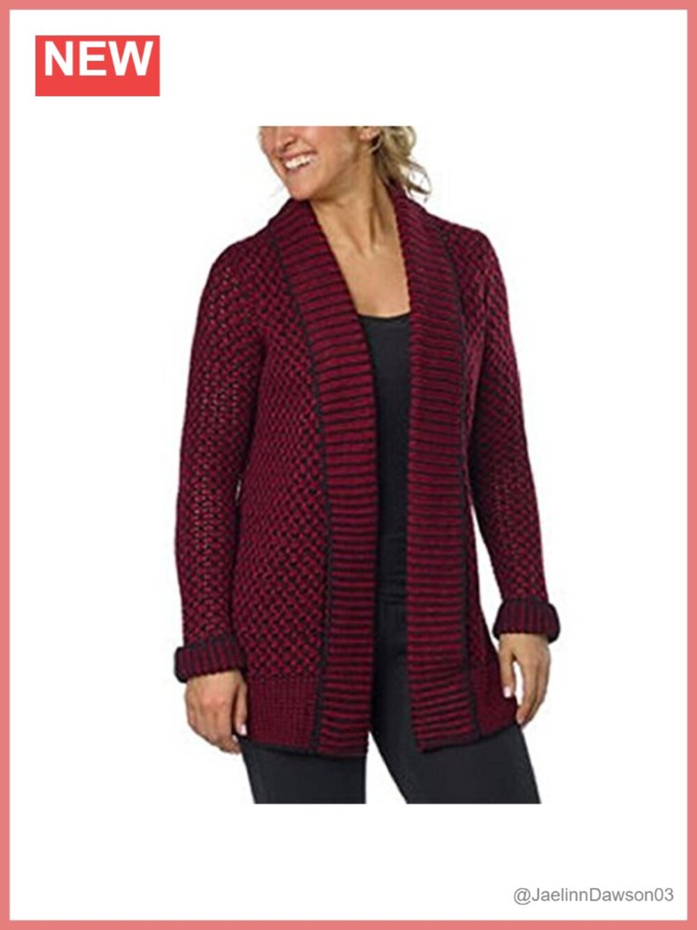 Linen Blend Shawl Collar Cardigan Pull On Loose Knit Winter Sweater